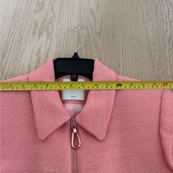 Sandro Coral Textured Zip-Up Jacket - Picture 7 of 10